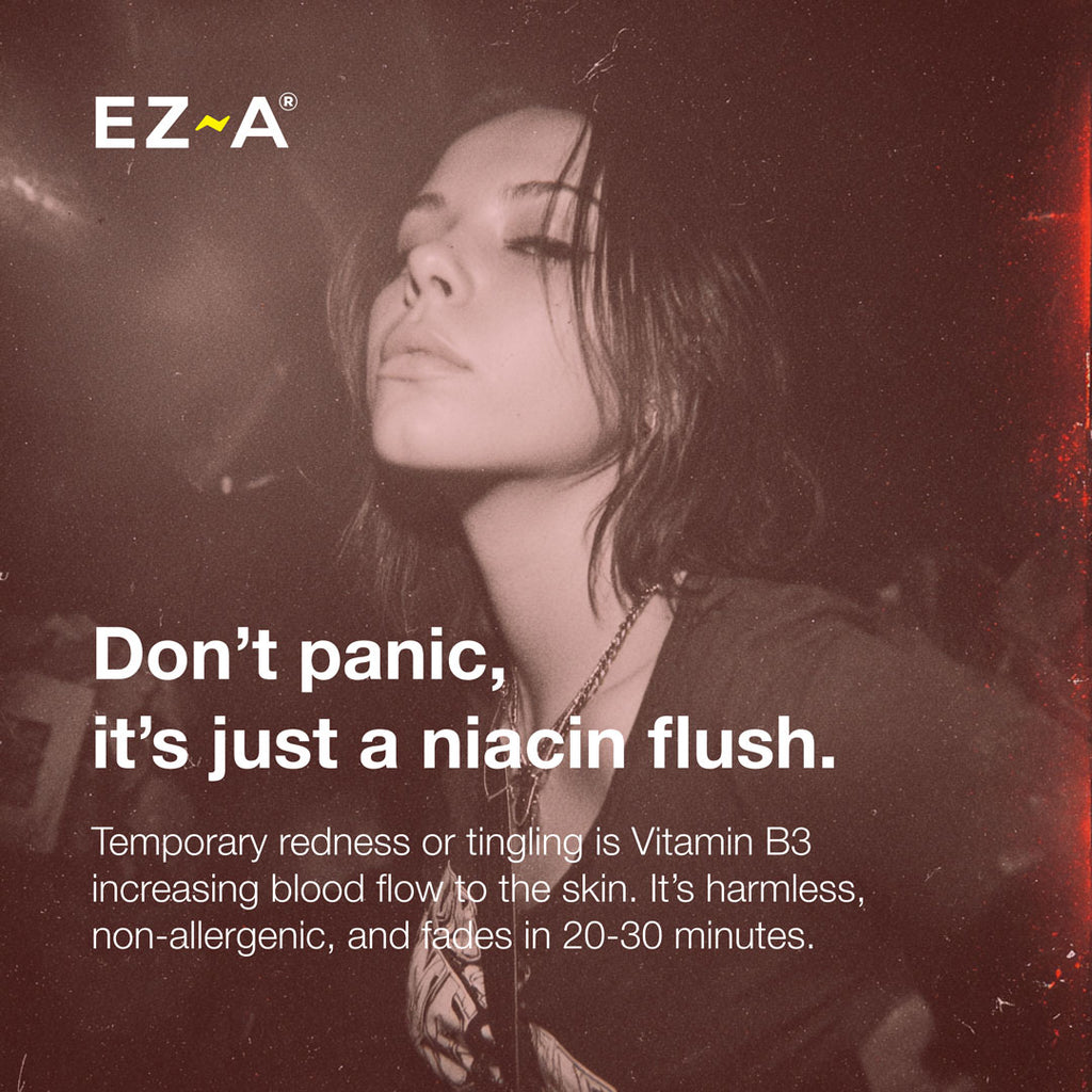 Don't panic, it's just a niacin flush